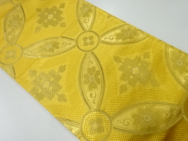 リサイクル　七宝模様織出し袋帯